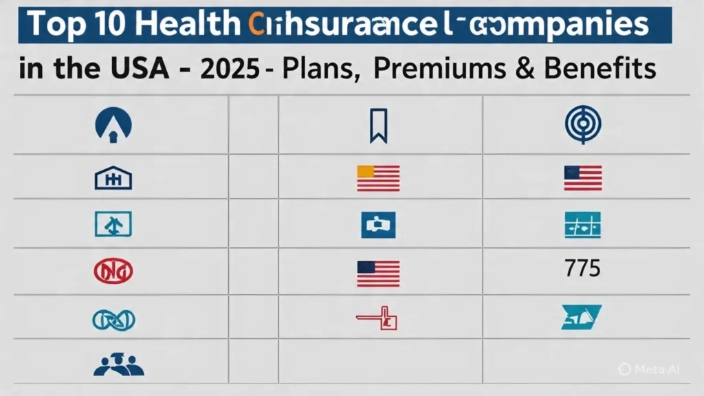 Top 10 Health Insurance Companies in the USA 2025 – Plans, Premiums & Benefits
